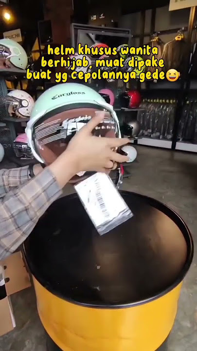 rekomendasi helm wanita berhijab yang pake cepol anti pusing #tipsandtricks #helmet