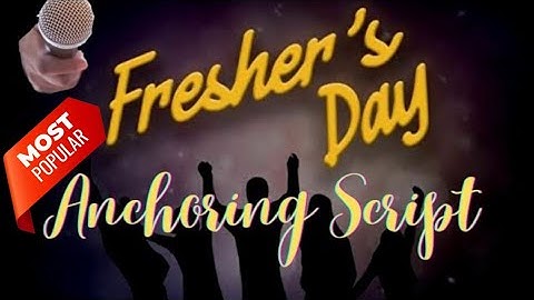 Anchoring Script for Fresher