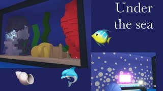 Under The Sea Themed Kitchen And Livingroom! 🐬🐚🐠Aquarium! Roblox Adopt Me