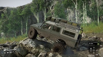 SnowRunner | Last Raider x3 by Zidon - Crawl Test w/ Medium Lift 01 |  Sequatchie Trails Mod Map PS4