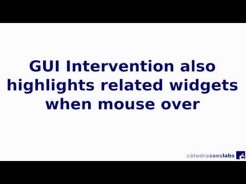 SDAVER - Aspect-oriented GUI Data Verification and GUI Intervention - Basic usage