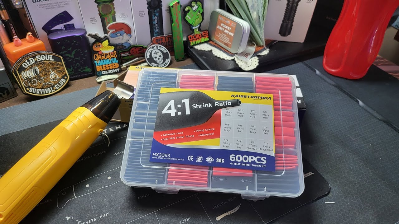 PaulsGearReview video review screenshot for 4:1 Heat Shrink Tubing Kit - Boxed
