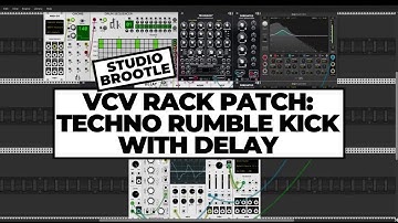 VCV Rack Patch Techno Rumble Kick with Delay