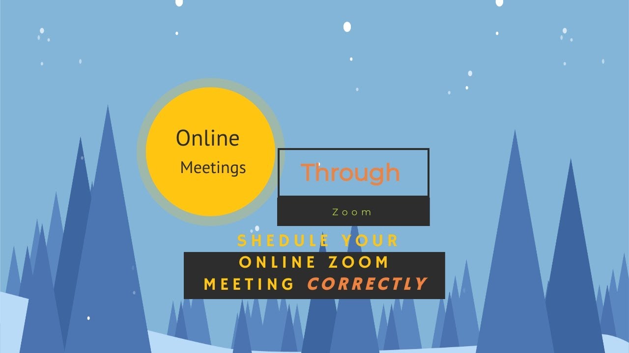 How to schedule your zoom meeting correctly YouTube