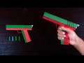 How To Make a PAPER GUN That Can Shoot || Origami paper gun Pistol