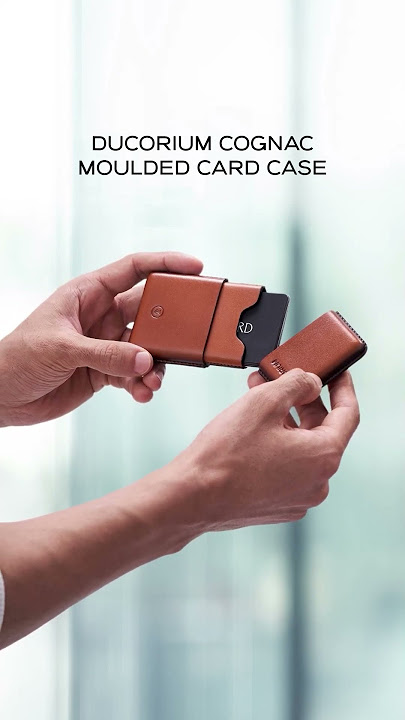 Discover Ducorium: Elegant, moulded leather card case for the cultured man. Shop now.