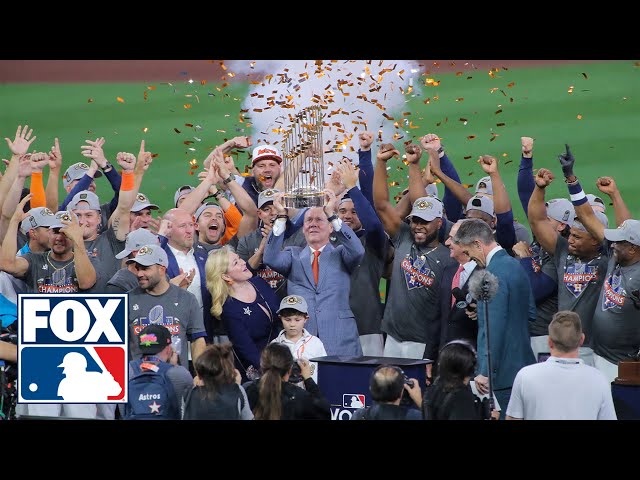 PURE JOY: See the smiles on the field as the Houston Astros celebrate  another World Championship