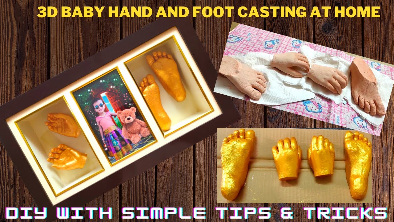 How to create a 3D cast of your baby's foot at home