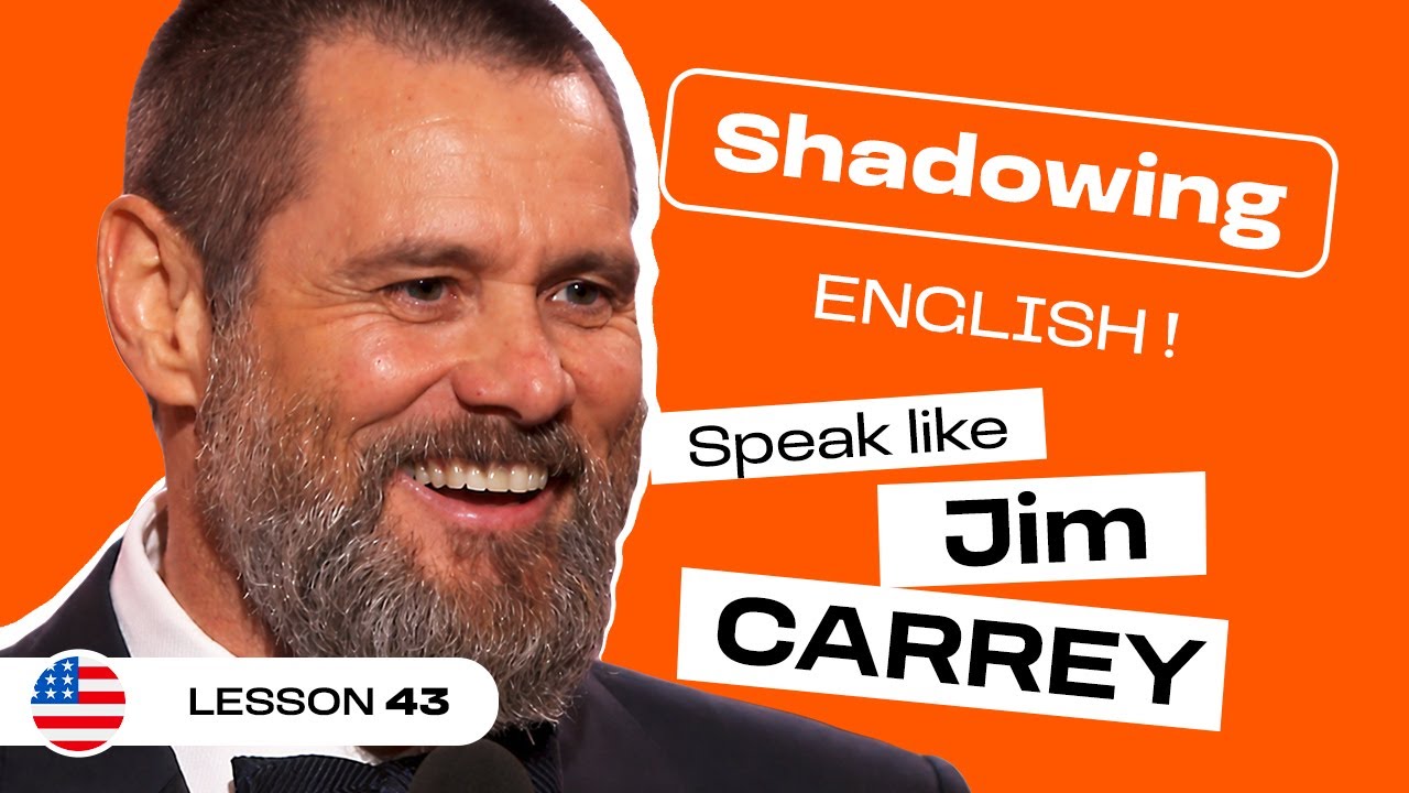 Speak English with Confidence | Jim Carrey Shadowing Exercise (lesson #43)