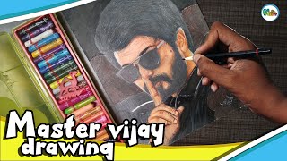 master vijay drawing/oil pastel drawing/kavin arts
