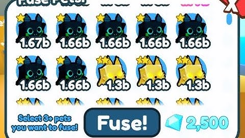 What happens when you fuse 3 rainbow vampire bats | Pet Simulator X