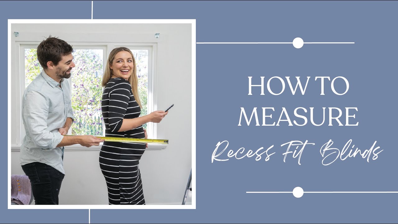 How to measure recess fit blinds - YouTube
