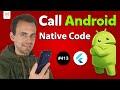 Flutter tutorial  how to call android native code  12 java  kotlin platform specific code