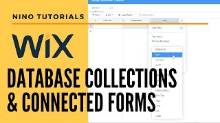 Wix Database Collections & Connected Forms - Wix For Beginners - Wix Tutorial