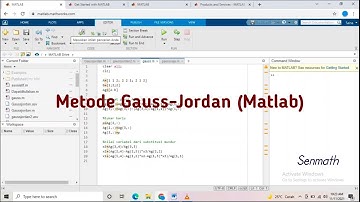 Metode Gauss-Jordan Menggunakan Matlab