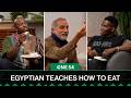 Bassem Youssef Teaches How To Eat Like An Egyptian: "We call this cat ear." | One54 Africa Podcast