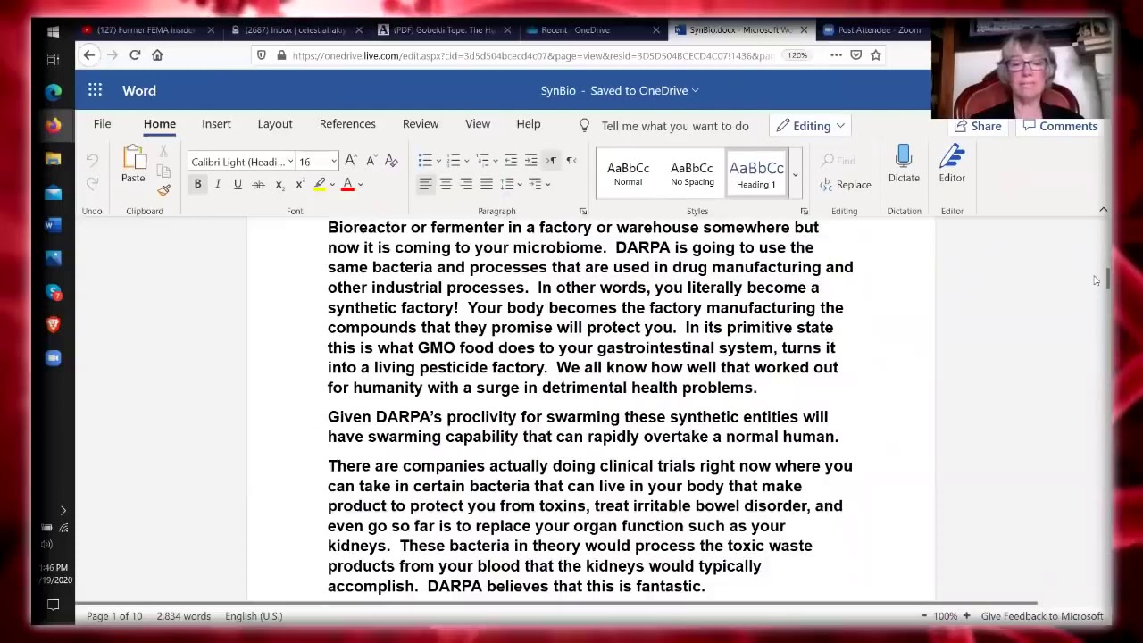 Celeste Solum 'DARPA's Transhumanist Agenda For All Into Synthetic ...