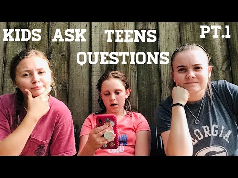 KIDS ASK TEENS QUESTIONS || PT.1 || - YouTube