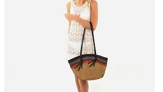 Roxy Girls' Front Row Straw Tote | SwimOutlet.com