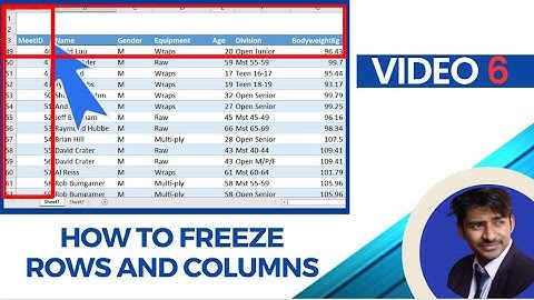 How to Freeze Multiple Rows in Excel (Quick and Easy) | Video 6