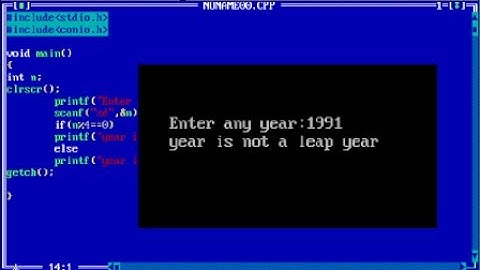 FIND OUT ENTERED YEAR IS LEAP YEAR OR NOT (c-programming)