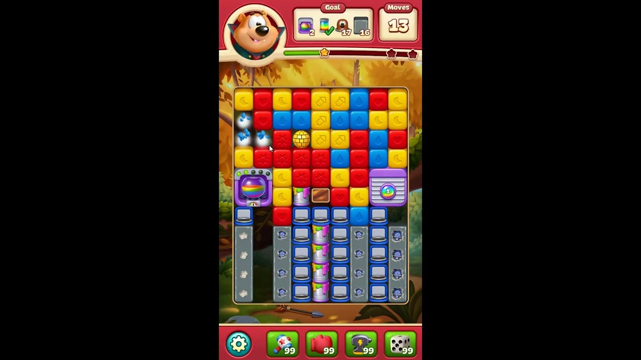 Toon Blast Level 11071 - NO BOOSTERS 🐻🐺🐱 | SKILLGAMING ✅