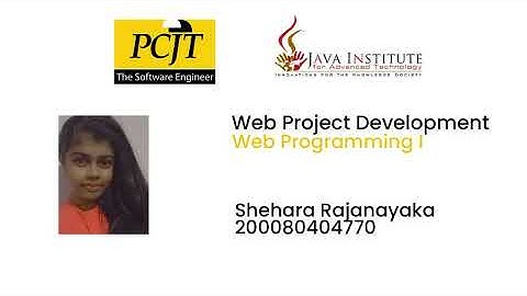 Web Project Development - Task 05