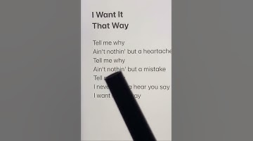 Thumbnail of I Want It That Way! #music #sing #karaoke #therapy #iwantitthatway #lyrics #foryoupage #guitar