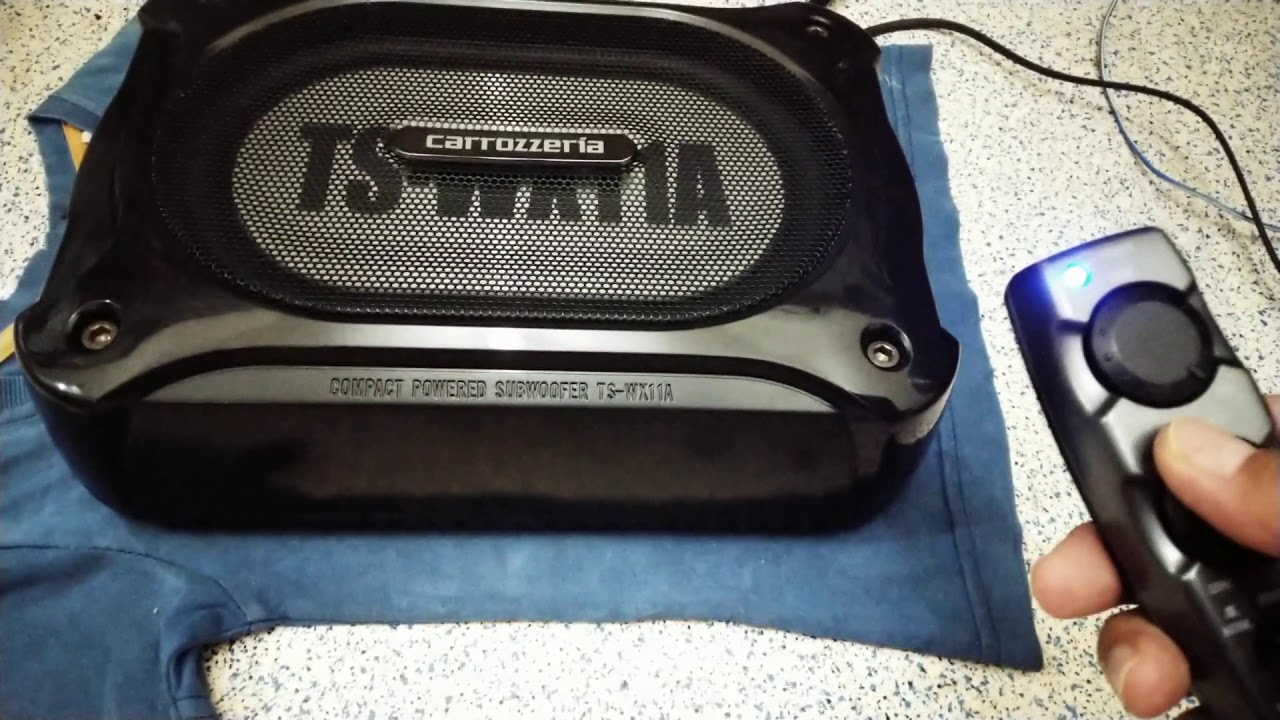 Testing Pioneer Carrozzeria TS-WX11A underseat subwoofer built-in amp SOLD