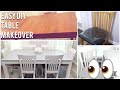 DIY TABLE MAKEOVER W/ CHALK PAINT | CHEAP &amp; CHIC