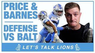 Lions Defensive TAKEAWAYS vs Ravens | Bobby Price and Derrick Barnes