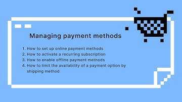 Setting up payment methods