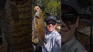 4.59lb smallie off the dock.
