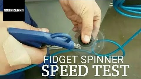 FIDGET SPINNER | Speed Test with compressed-air