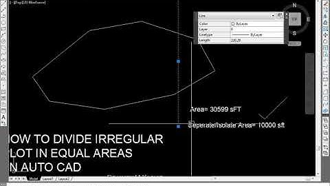 How to Divide Irregular Plot in Equal Areas by CAD