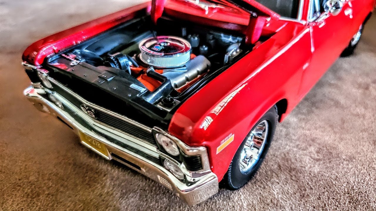 1:18 Review of Maisto's 1970 Chevy Nova SS 396 in Cranberry Red