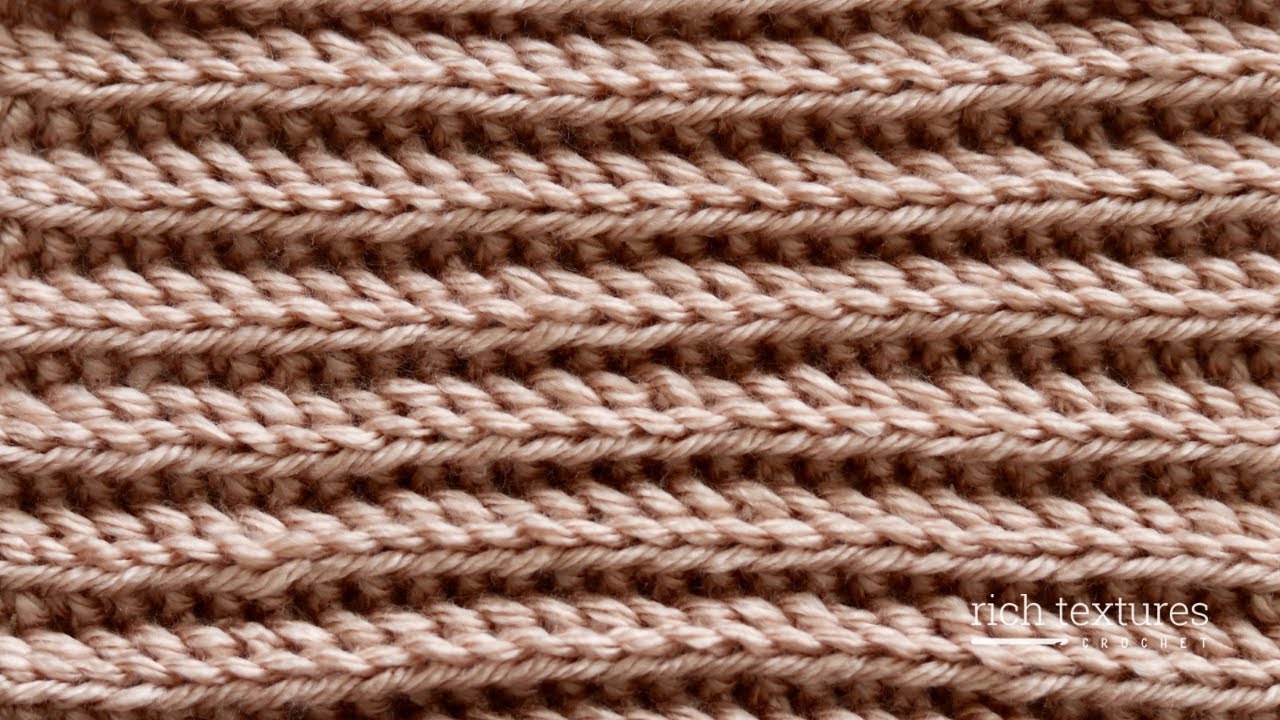 Herringbone Ribbing Stitch | How to Crochet
