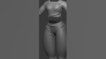 Fabric brush in Zbrush. #3d #zbrush #modeling #sculpture #art