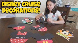 Were Going On A Disney Cruise Making Diy Mickey & Minnie Door Decorations