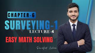 Surveying 1 Chapter 6 Lecture 4 | Easy Math Solving | Diploma in Civil Engineering