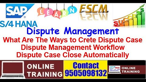 SAP S4HANA FSCM Dispute Management || Workflow in Dispute Managment|| Auto Dispute Case Close