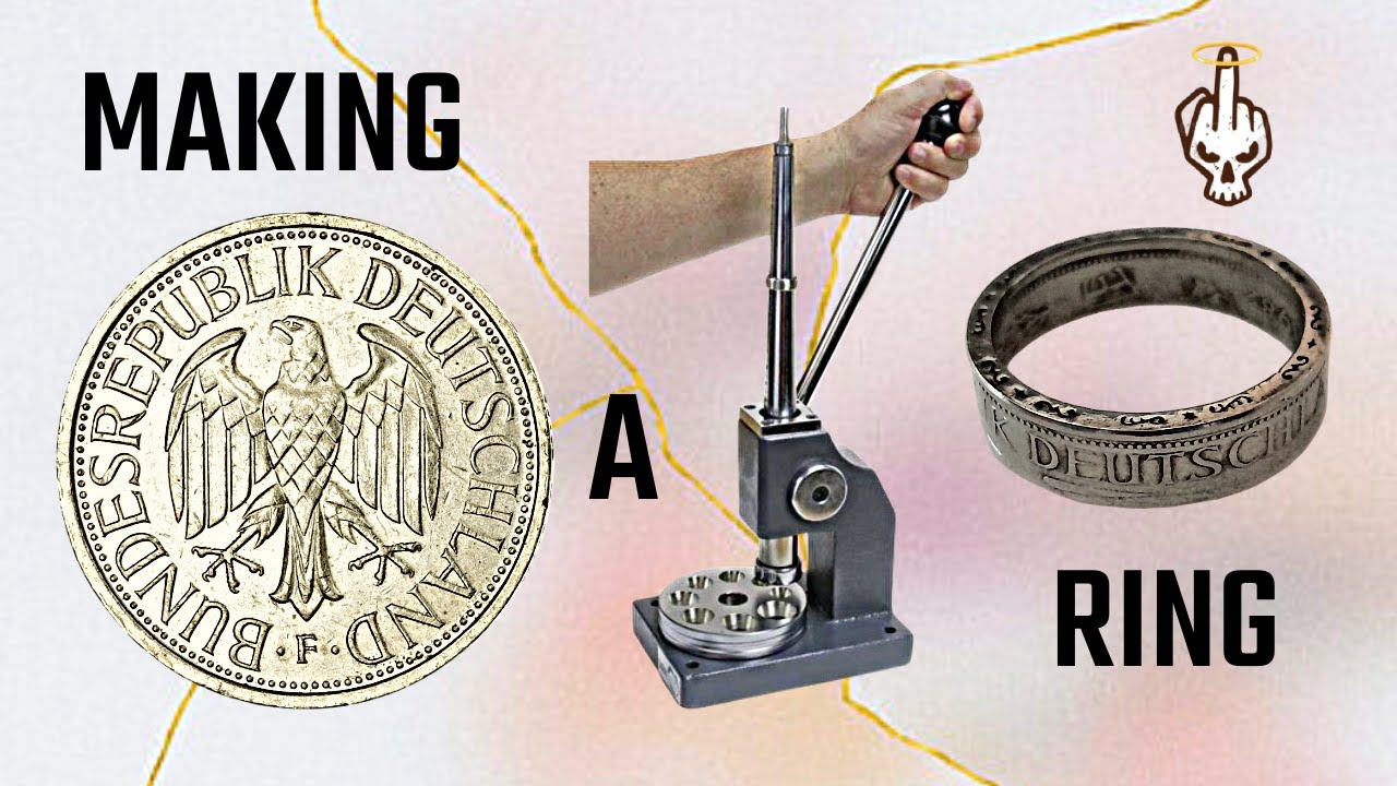 How to Turn a 1 Deutsche Mark Coin into a Stunning Coin Ring - Coin Ring Making Tutorial