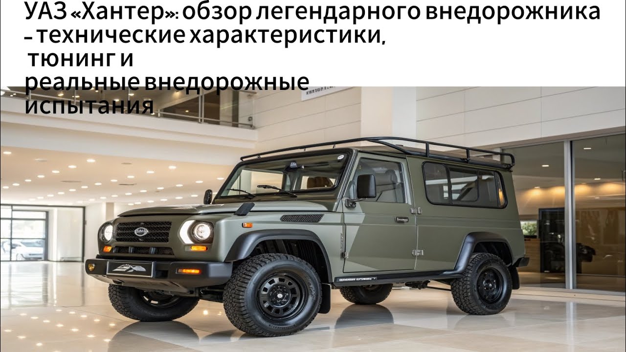УАЗ «Хантер»: обзор легендарного внедорожника – технические характеристики, тюнинг и реальные внед