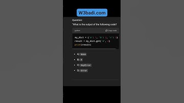 Python Quiz: Dictionary Methods"#PythonDictionaries #DictionaryMethods #AdvancedPython #LearnPython