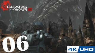 [4K] Gears of War 2 - 100% Playthrough - Part 6 - IT'S A GIANT WORM! (XBOX SERIES X)