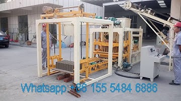 QT4-25 Automatic Concrete Block Making Machine Production Line