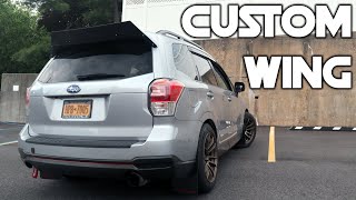 Sports Performance CUSTOM WING for the 2017 SUBARU FORESTER XT! (1080p 60fps)