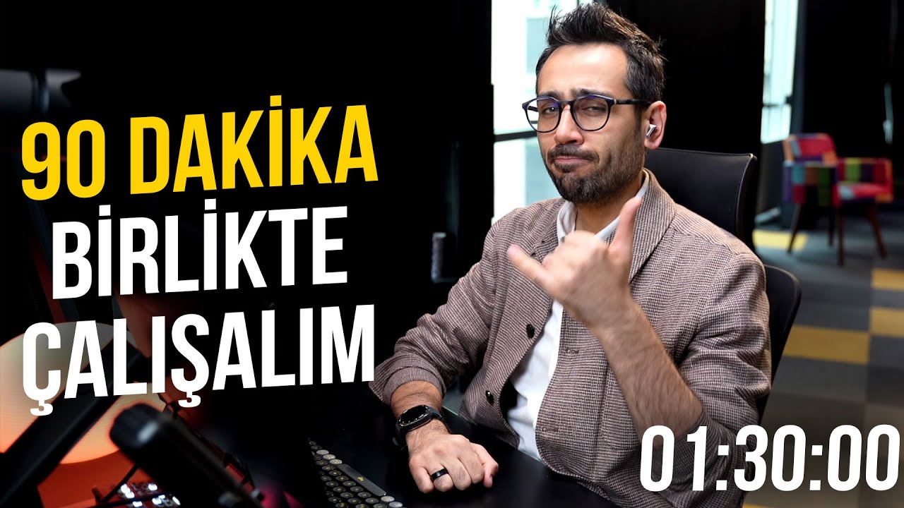 90 dk benimle çalış / Study with me for 90 minutes