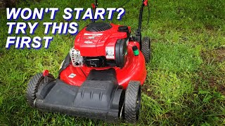 Fixing A Troy-Bilt Mower That Won't Start After A Few Months In Storage