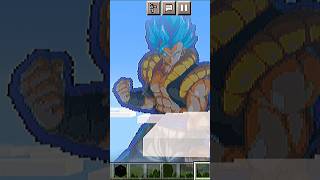 BLUE GOGETA💙😱#trending #minecraft #pixelart #viral #gaming